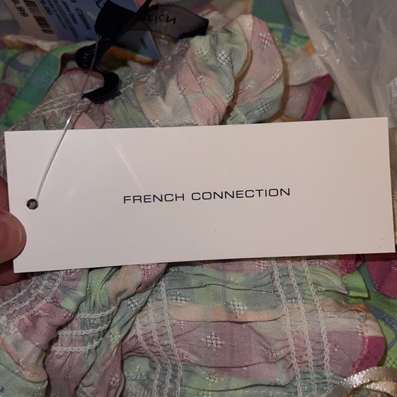 NWT | French Connection | Bibiana Check Mini Summer Dress | Size 12 - Picture 7 of 7